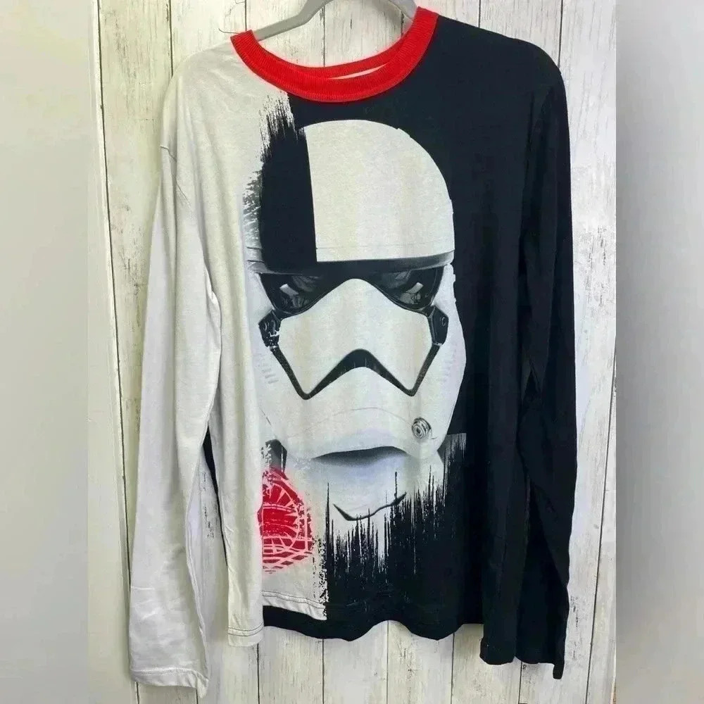 Disney Star Wars stormtrooperLong Sleeve Shirt Size Medium 100% Cotton